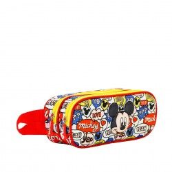 Estojo Duplo Mickey 22X9.5X8Cm
