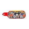 Estojo Duplo Mickey 22X9.5X8Cm