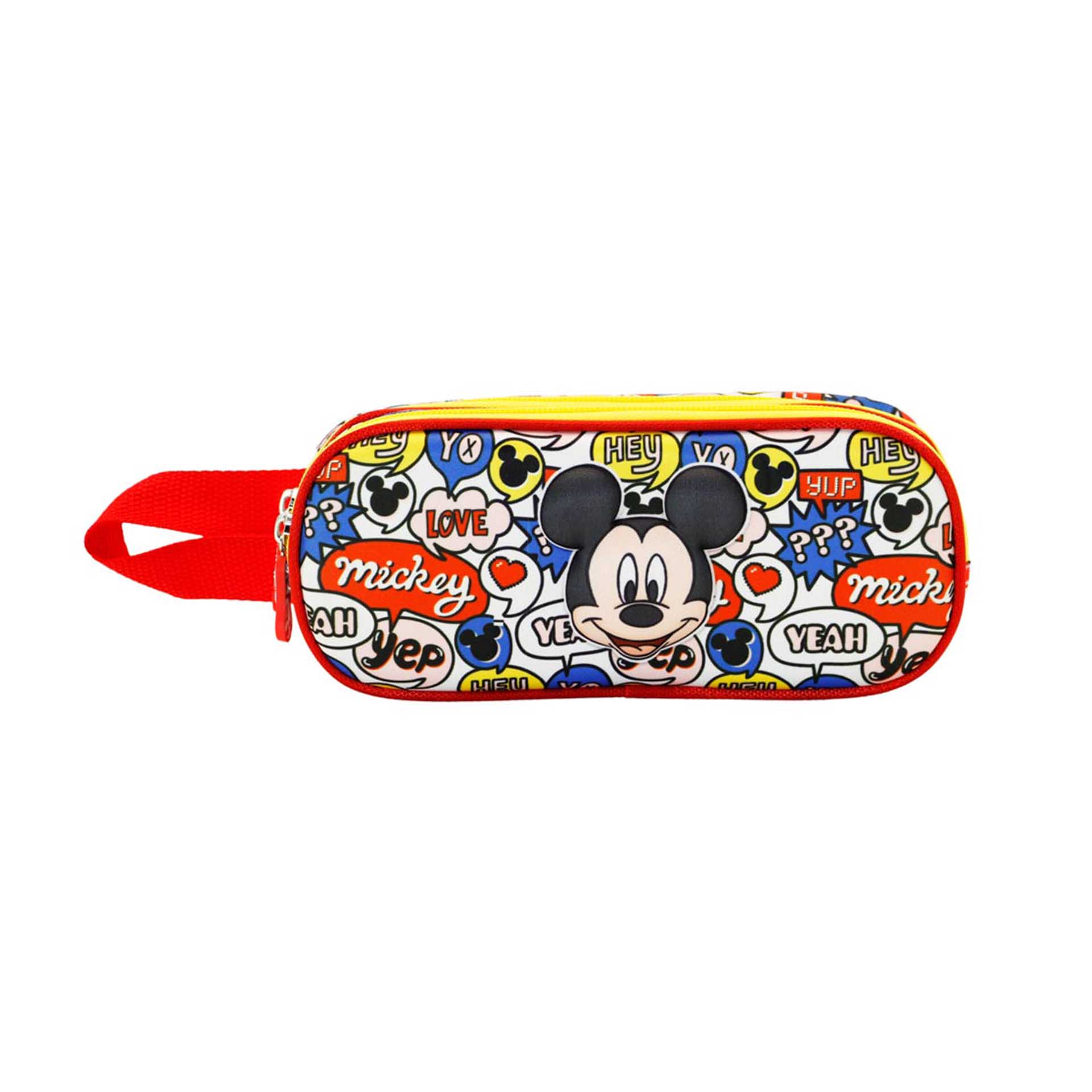 Estojo Duplo Mickey 22X9.5X8Cm