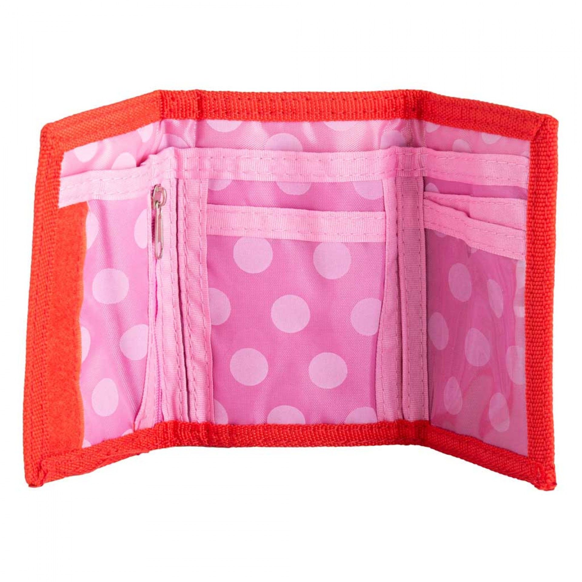 Carteira Velcro Minnie Infantil Muffin 13X9X2Cm