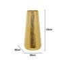 Jarra Alumnio Espelhada Dourado 30X20X43cm