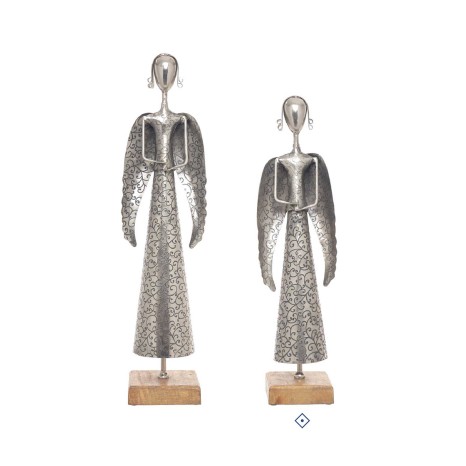 Anjo Decorativo Metal Prateado - Image product