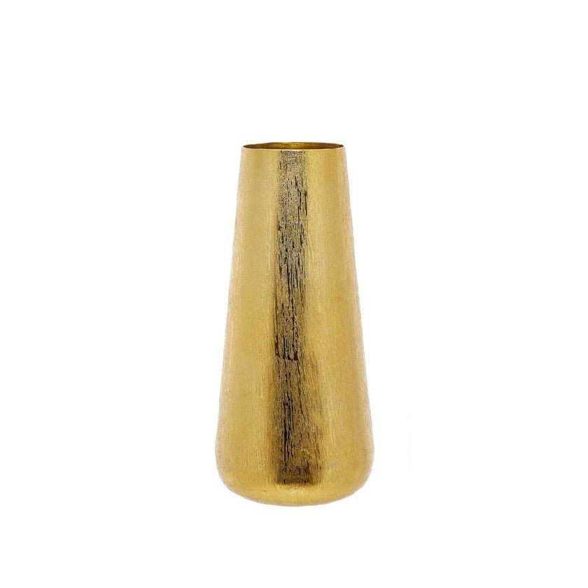 Jarra Alumnio Espelhada Dourado 30X20X43cm