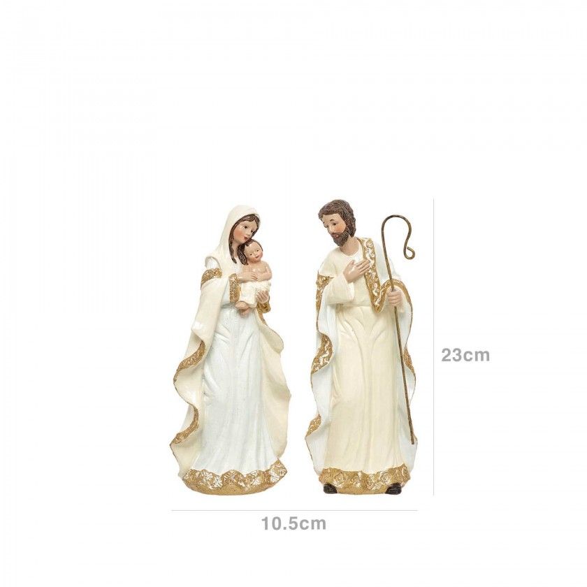 Sagrada Famlia Branco 2 Peas 10.5X8.5X23cm