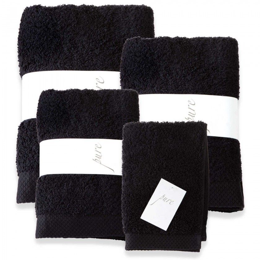 Toalha Banho Pure Preto 33X50cm Toalha Banho Pure Preto 33X50cm