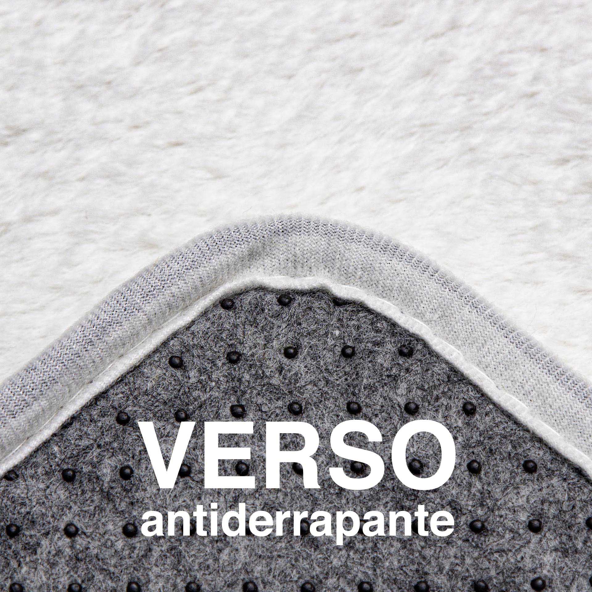 Tapete Poliéster Kami Branco 150X80cm