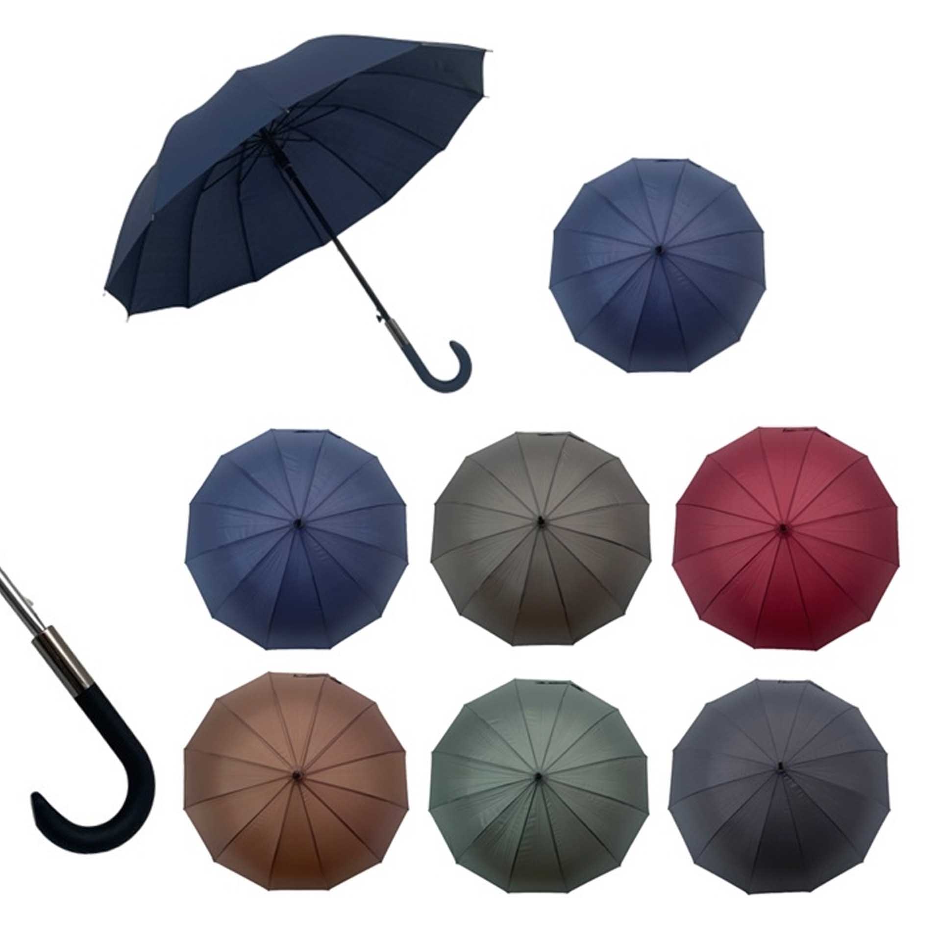 Guarda-Chuva Huron Cor Sólida 12 Varetas 118cm