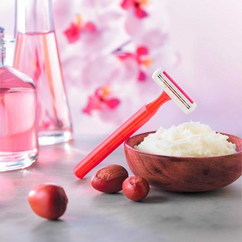 Lâmina Depiladora Descartável Bic Pure Lady Pink Pack 4 Lâmina Depiladora Descartável Bic Pure Lady Pink Pack 4