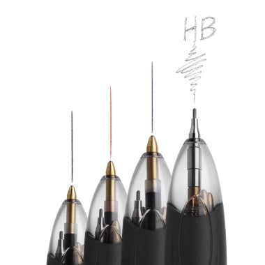 Caneta Minas Bic 3 Cores + L�pis + Tubo Minas 0.7mm
