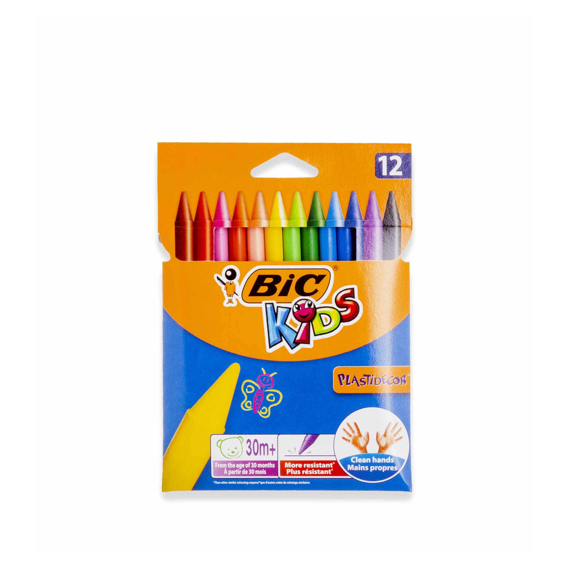 Lápis Cera Bic Kids 12 Cores