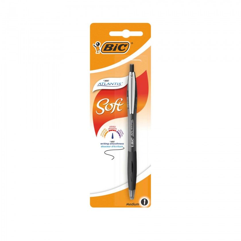 Esferogrfica Bic Atlantis Soft Preto
