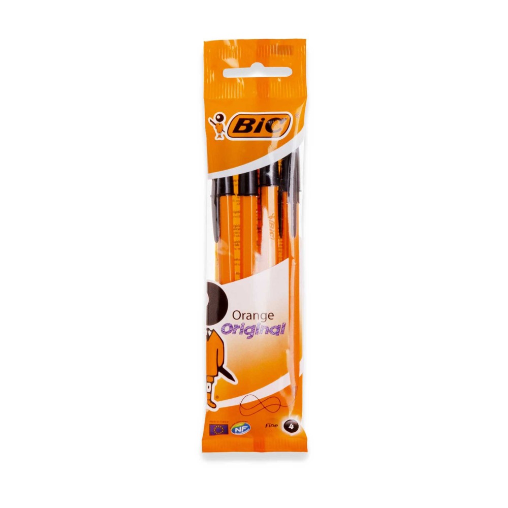 Esferogr�fica Bic Orange Original Fine Preto Pack 4
