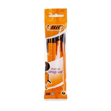 Esferogr�fica Bic Orange Original Fine Preto Pack 4