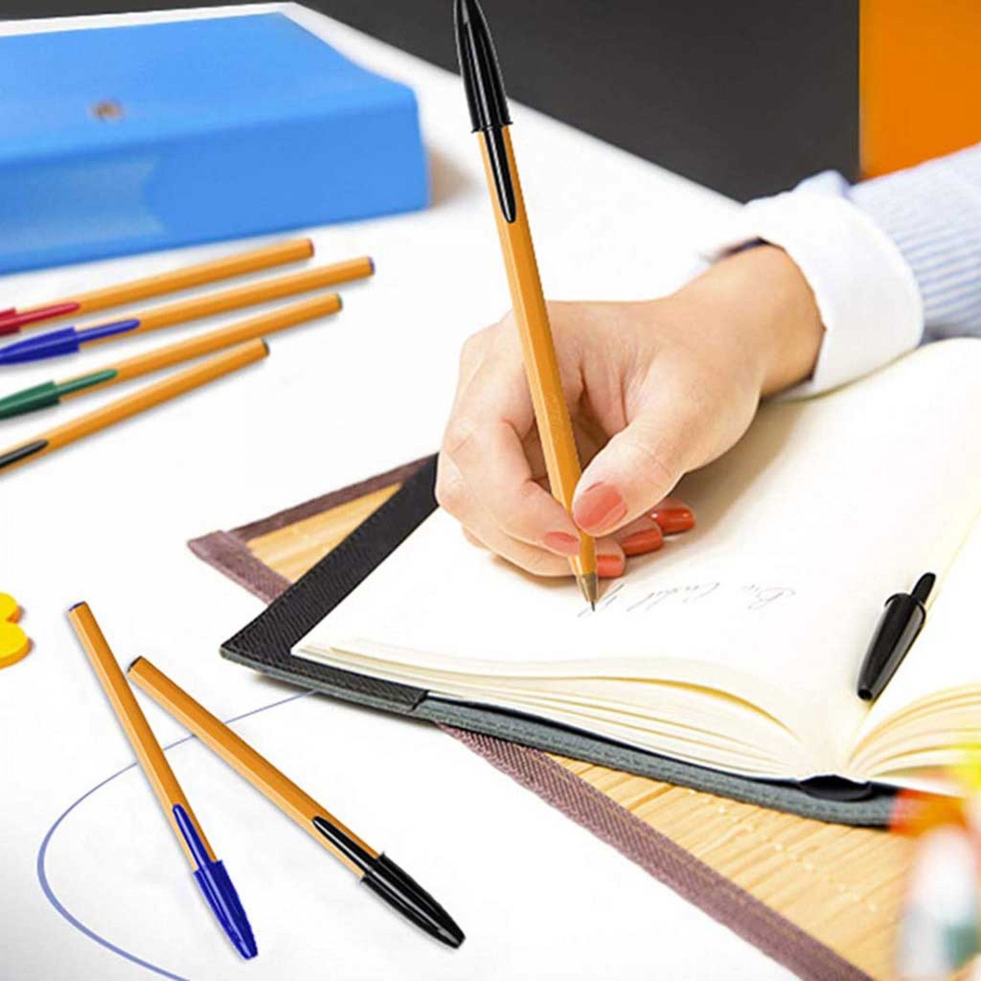 Esferográfica Bic Orange Original Fine Preto Pack 4