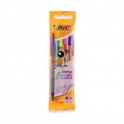 Esferogrfica Bic Cristal Fun Cores 1.6mm Pack 4
