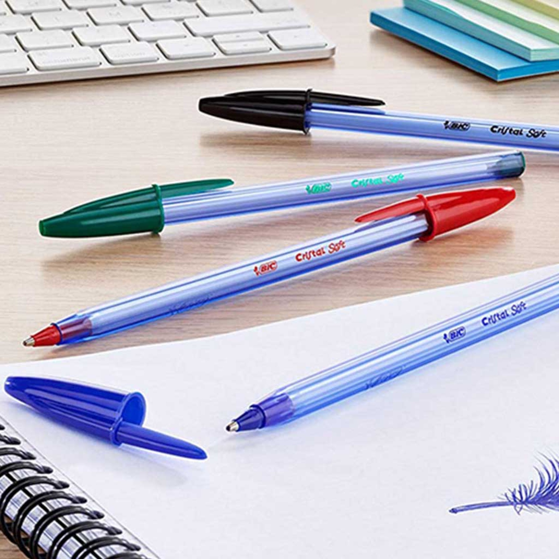 Esferográfica Bic Cristal Soft Pack 4