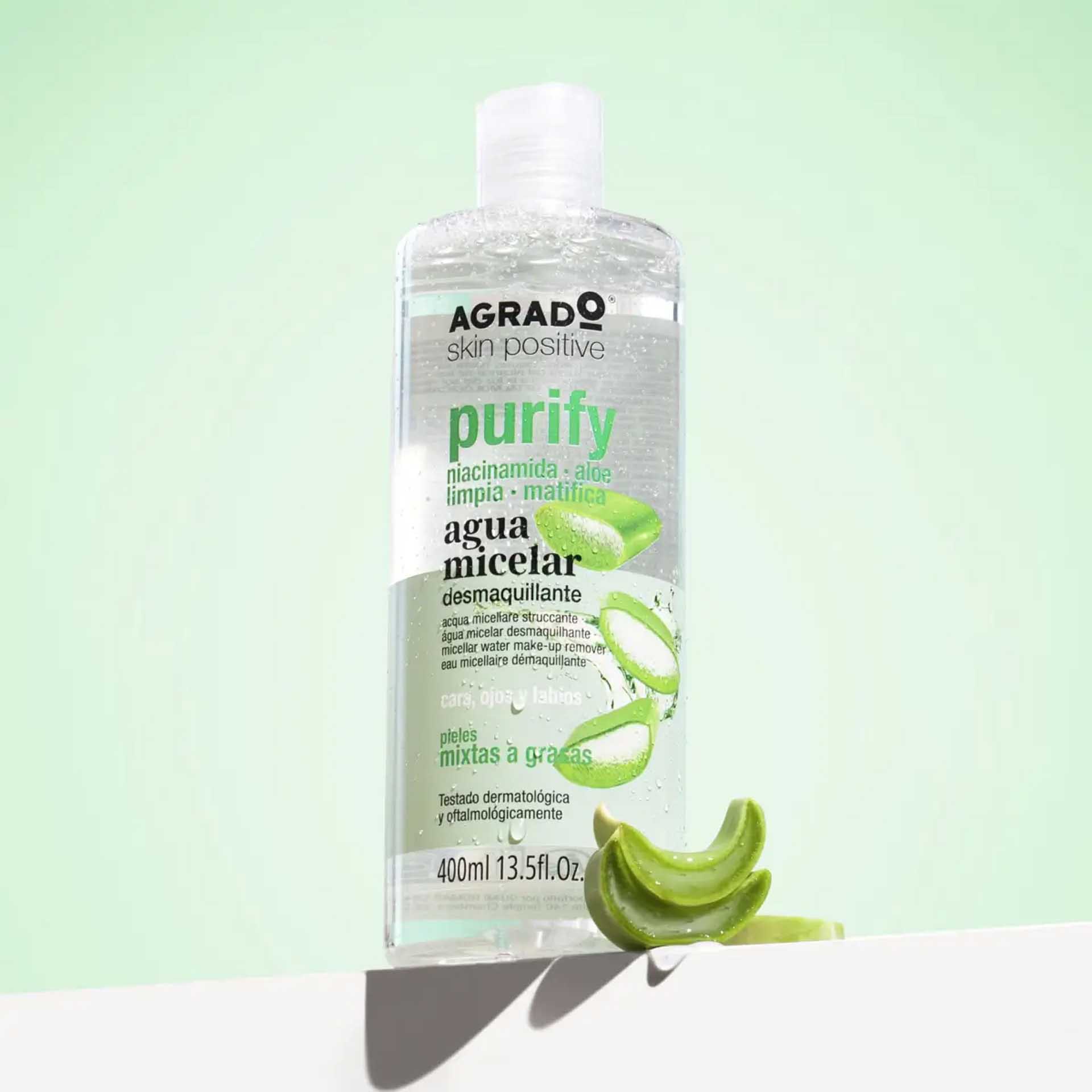 Água Micelar Desmaquilhante Purify 400ml