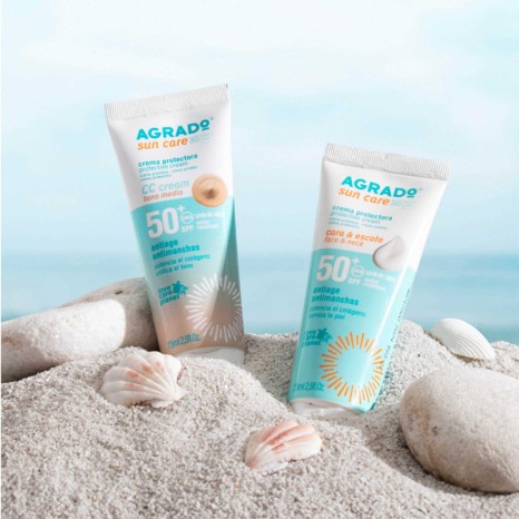 Creme Solar Facial Antimanchas Agrado Cor Spf50+ 75ml - Image product
