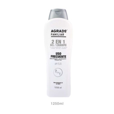 Champô / Gel Banho Uso Frequente Agrado 2 em 1 1250ml