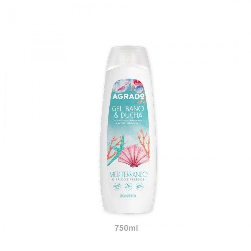 Gel Banho Agrado Mediterrâneo 750ml Gel Banho Agrado Mediterrâneo 750ml
