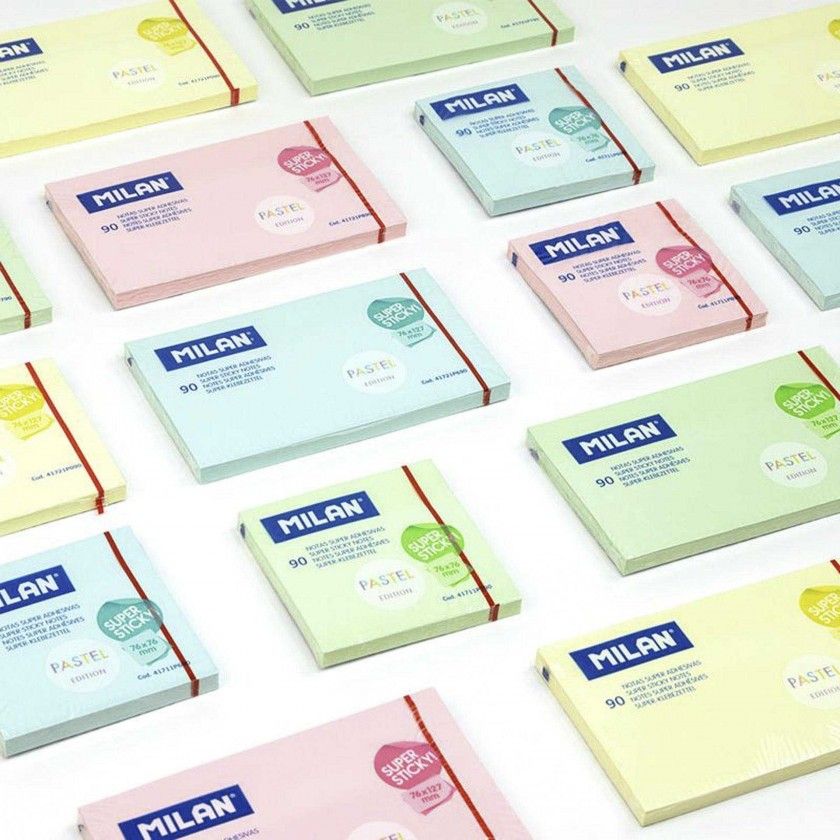 Bloco Notas Aderentes Super Adesivas Verde Pastel 90 Folhas 76X76mm Bloco Notas Aderentes Super Adesivas Verde Pastel 90 Folhas 76X76mm