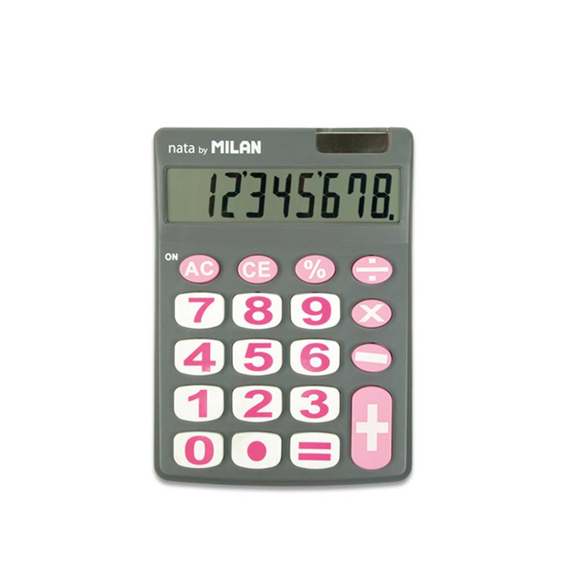 Calculadora Milan Cinza 8 Dígitos