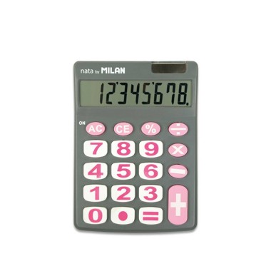 Calculadora Milan Cinza 8 Dígitos