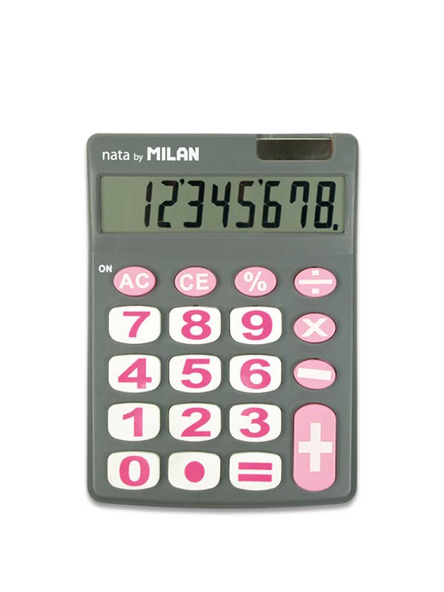 Calculadora Milan Cinza 8 Dígitos