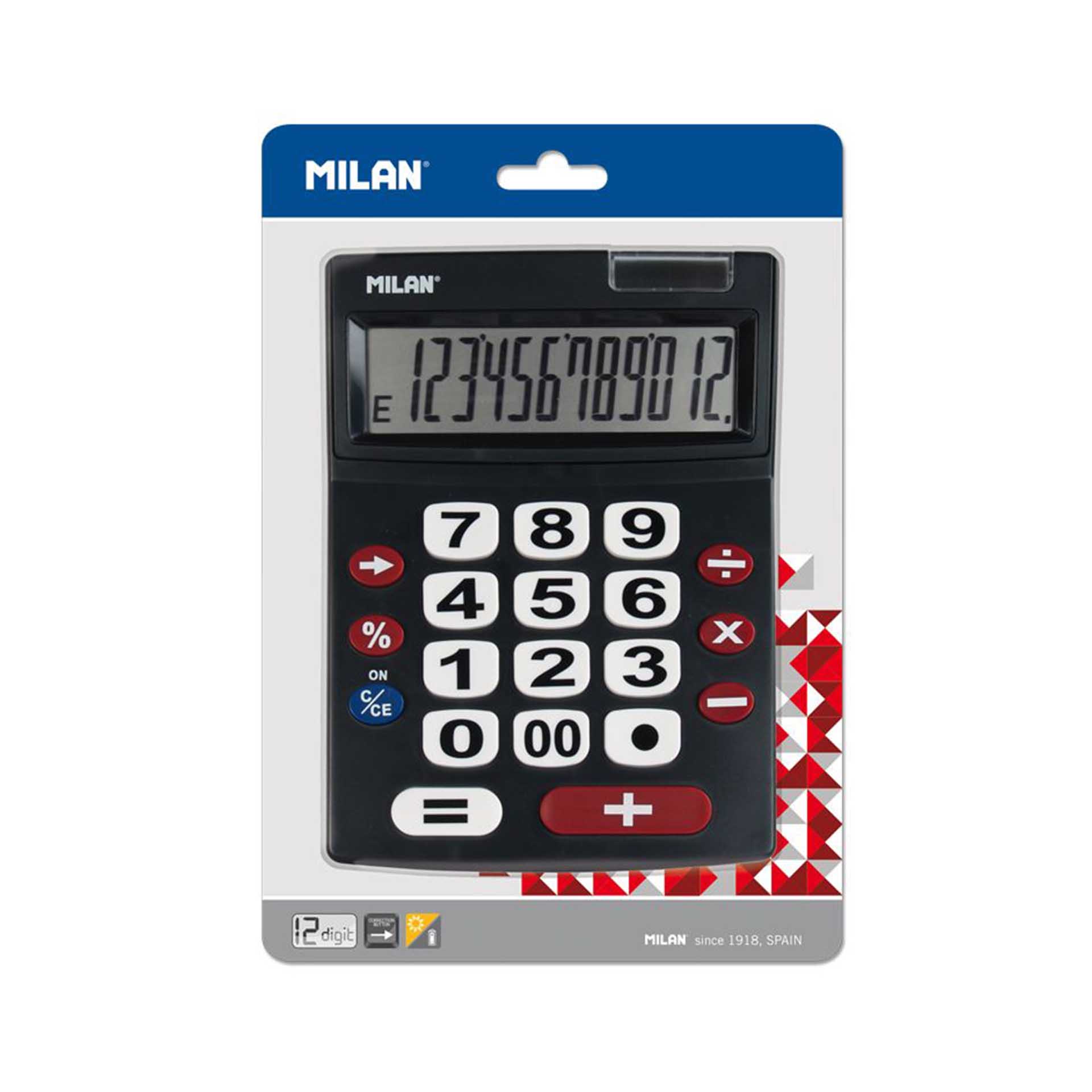 Calculadora Milan Preto 12 Dígitos