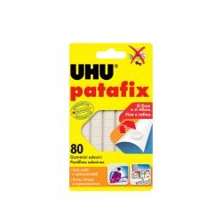 Pastilhas Uhu Patafix Branco 80 Unidades