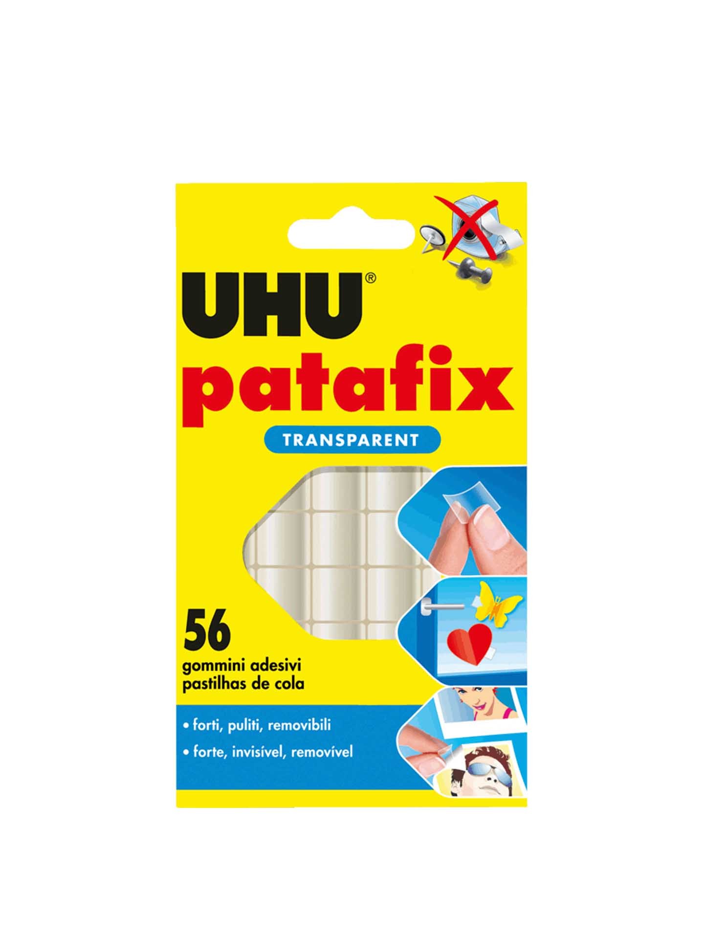 Pastilhas Uhu Patafix Invisible 56 Unidades