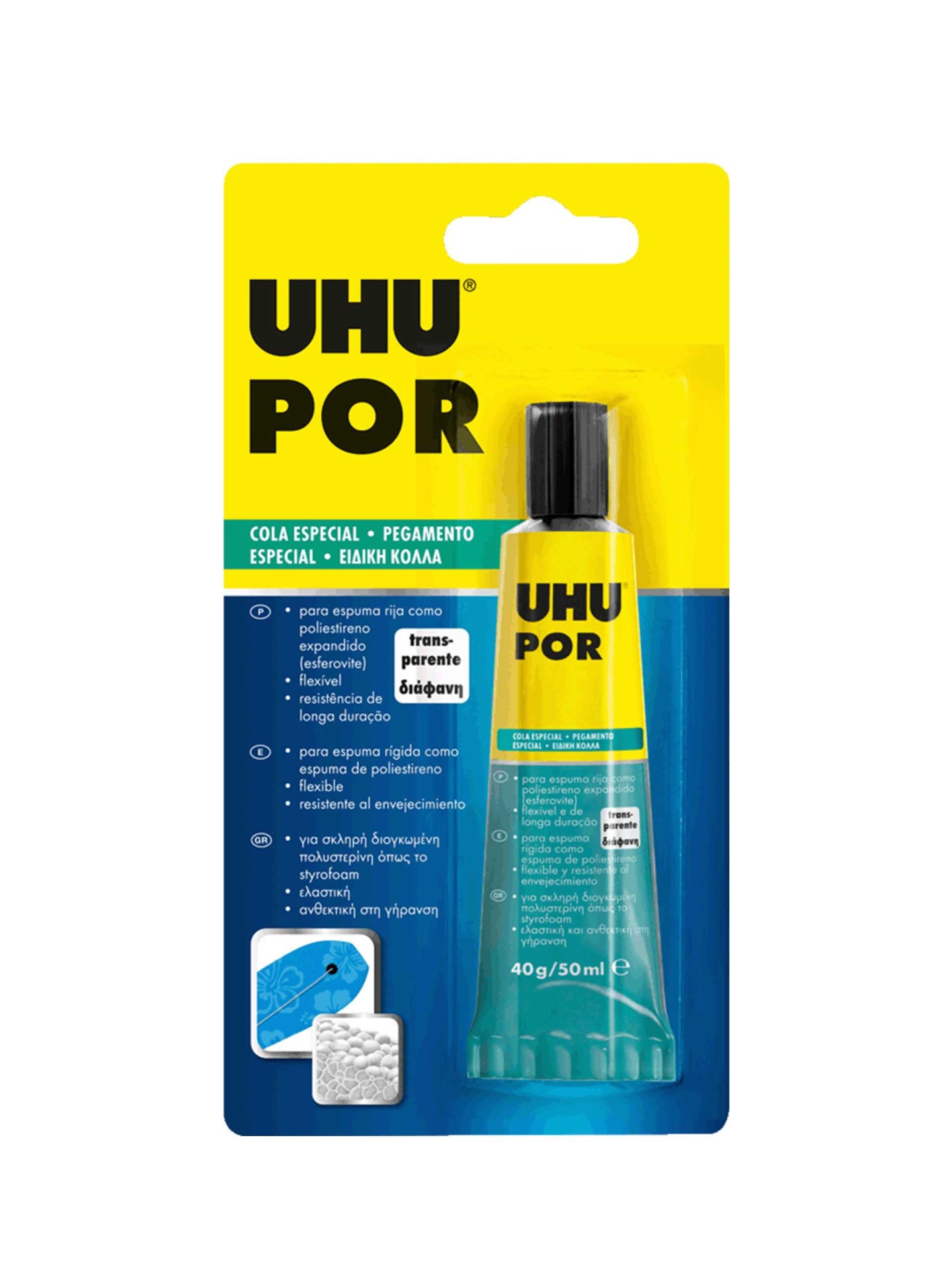 Tubo Cola Uhu Por Esferovite 40gr