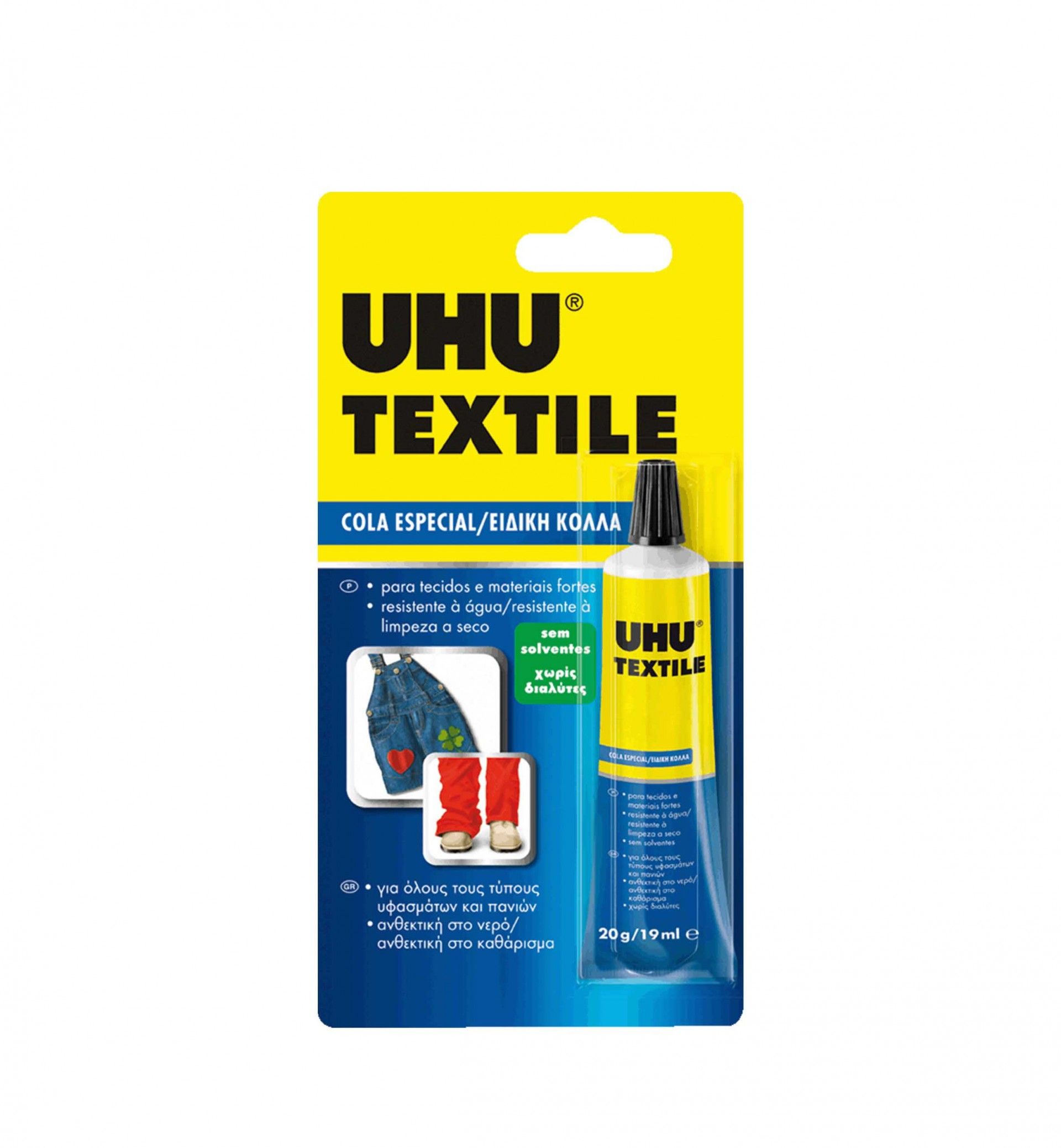 Tubo Cola Uhu Têxtil Blister 20gr