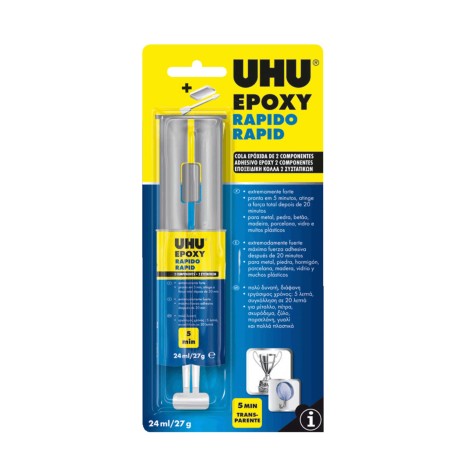 Tubo Cola Uhu Plux Epoxy 27gr 24ml - Image product