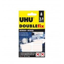 Tira Uhu Doublefix Dupla Face Interiores 26X31mm Pack 16