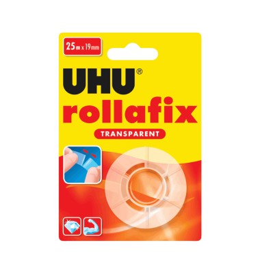 Fita Cola Uhu Rollafix 19mmX25m