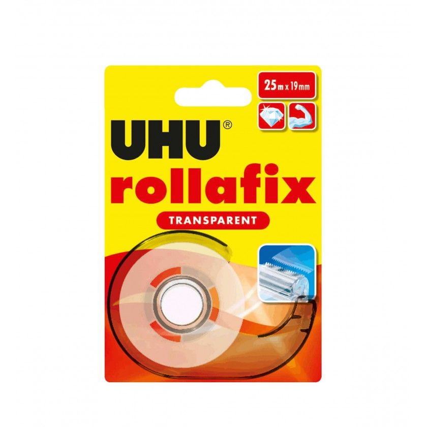 Fita Cola Uhu Rollafix + Dispensador 19mmX25m