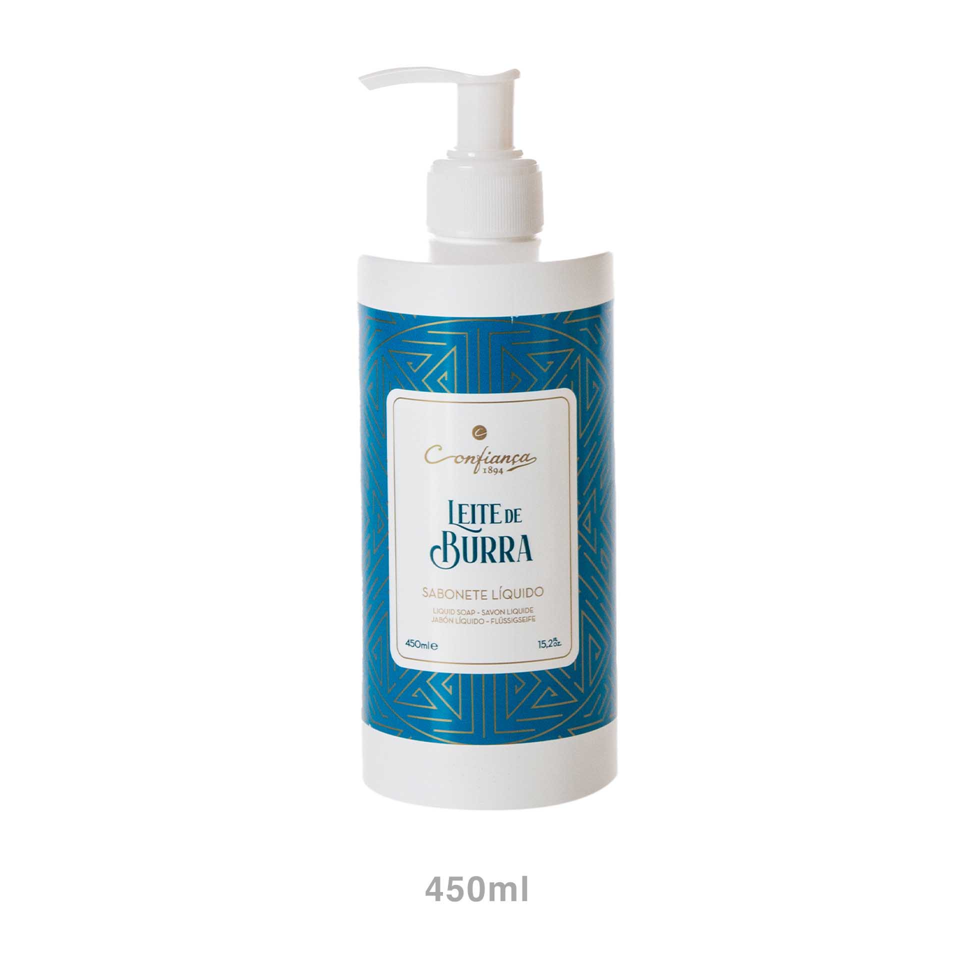 Sabonete Líquido Confiança Leite Burra 450ml