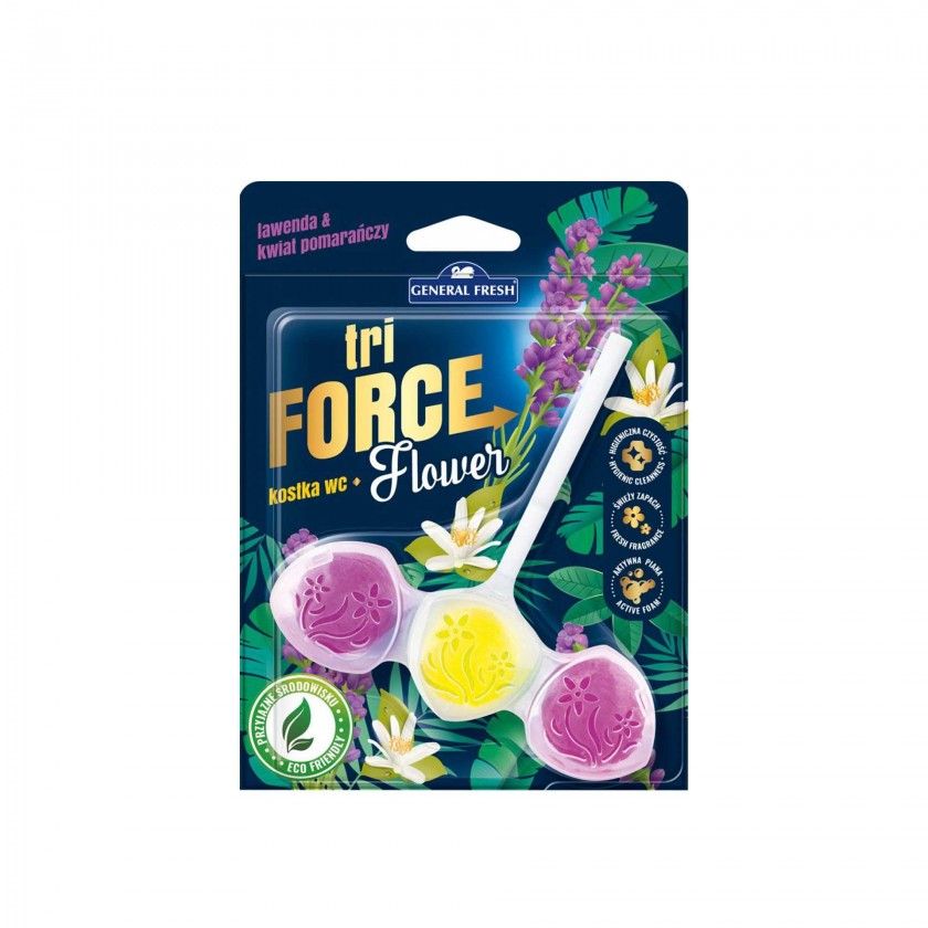 Bloco Sanitrio Tri Force Flower Lavanda / Laranja 45gr