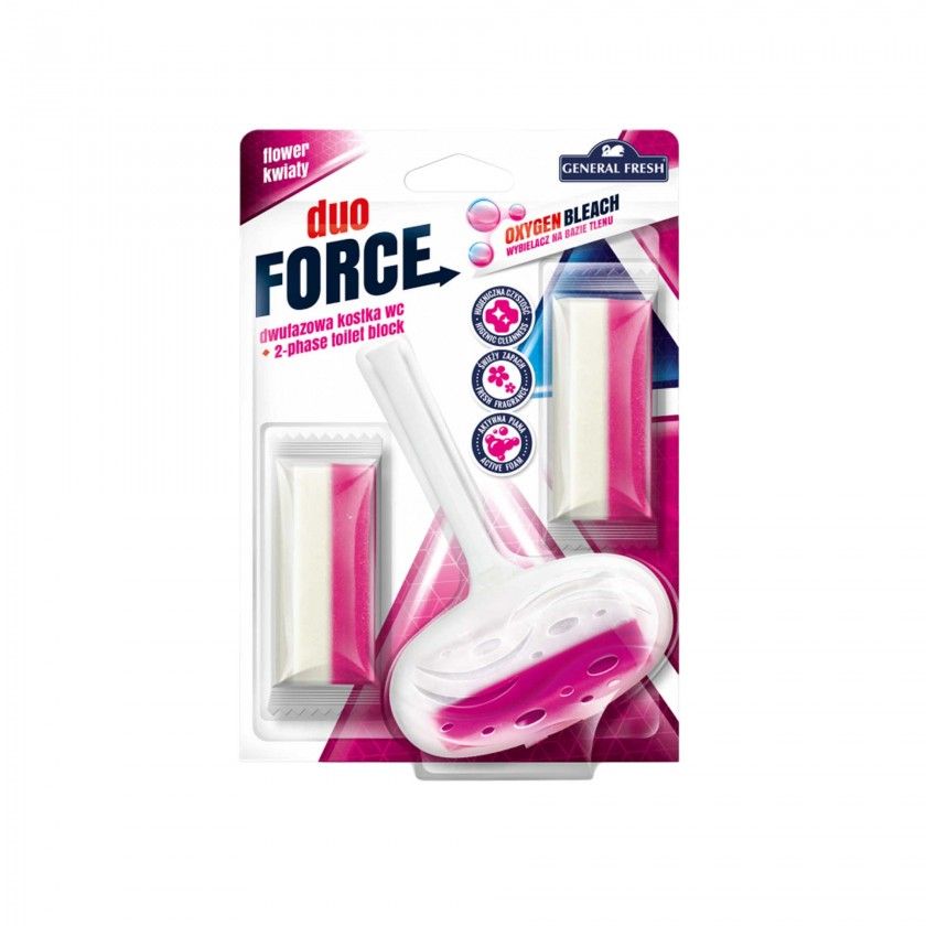Bloco Sanitrio Duo Force com Recargas Floral 3X40gr