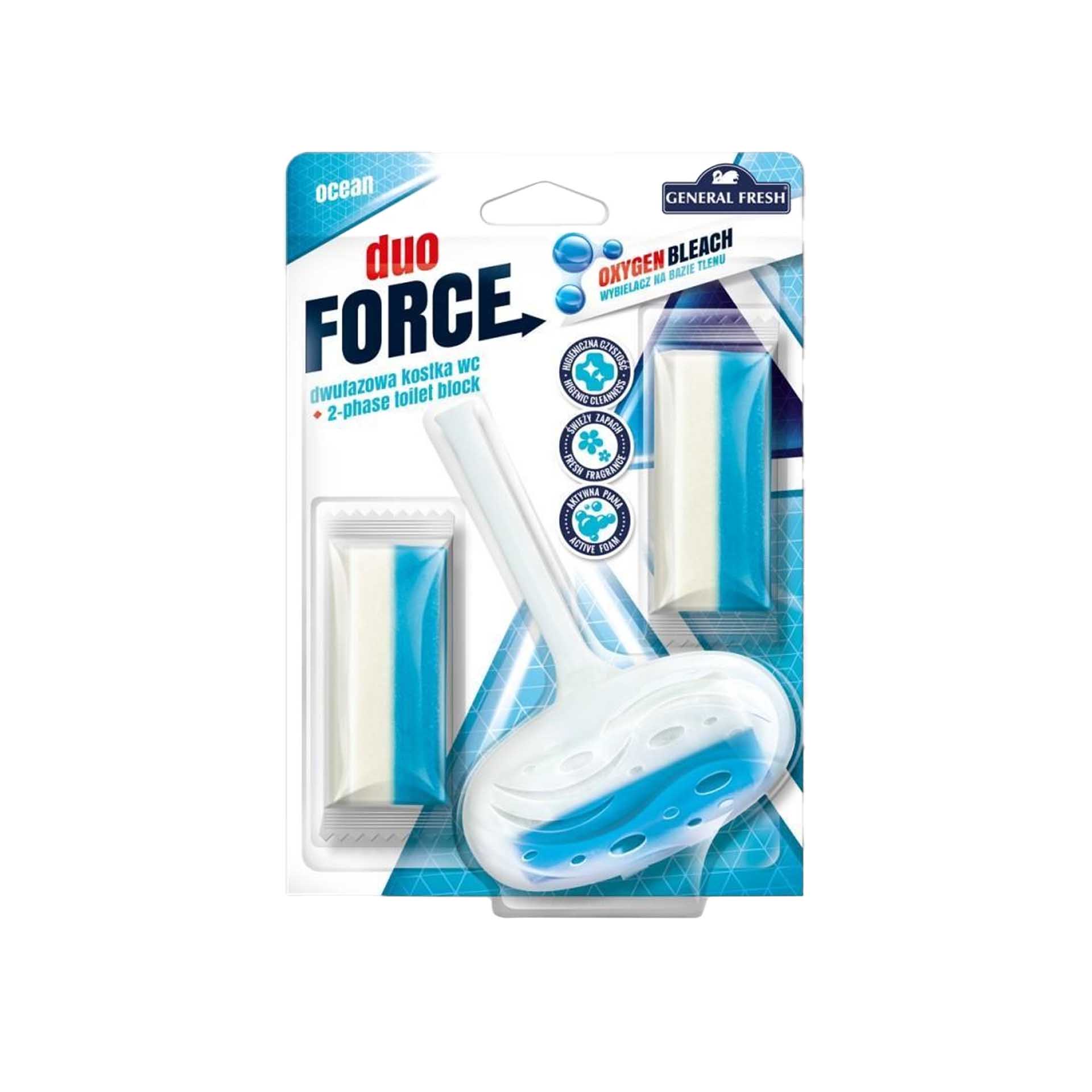 Bloco Sanitário Duo Force com Recargas Oceano 3X40gr