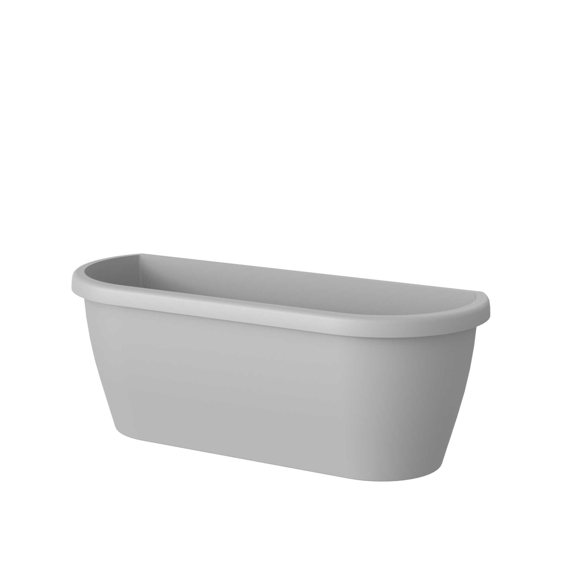 Floreira Algarve Parede 38.5X14.2X14.5cm 5L Cinza Claro