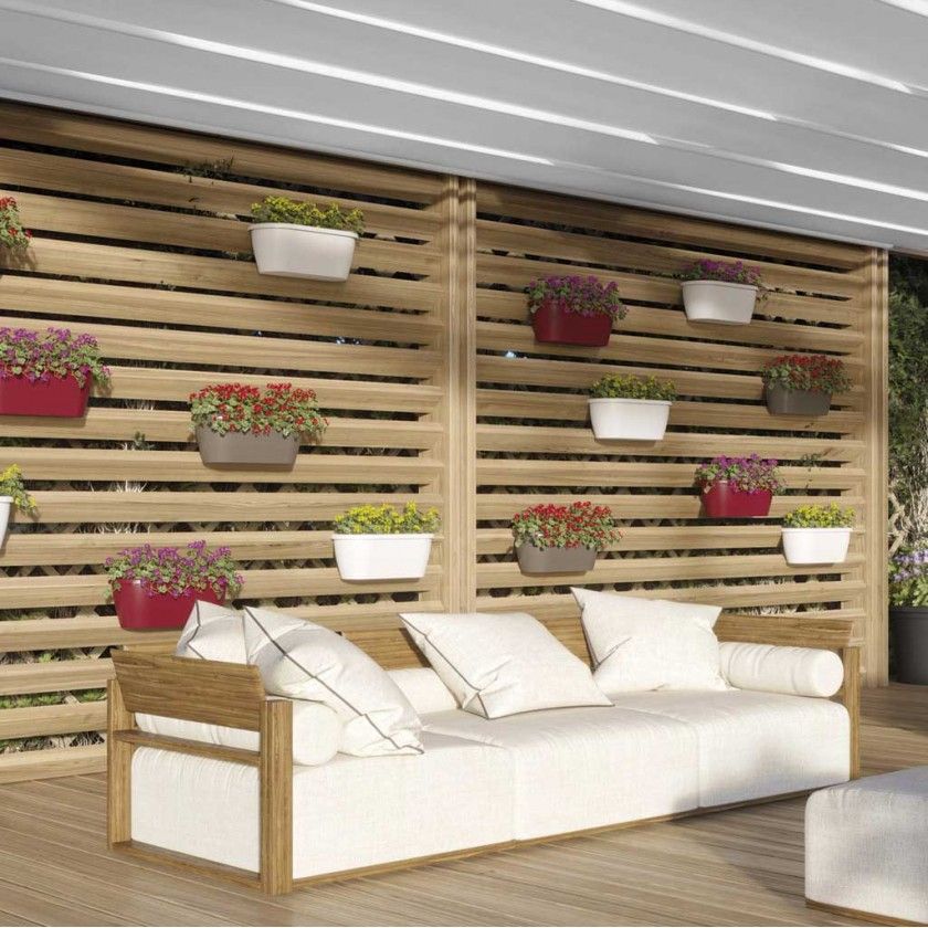 Floreira Algarve Parede 38.5X14.2X14.5cm 5L Antracite Floreira Algarve Parede 38.5X14.2X14.5cm 5L Antracite