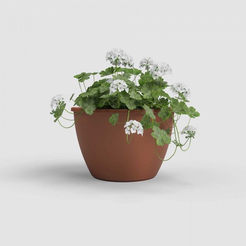 Vaso Algarve Parede 30.8X16.5X23.5cm 5.3L Terracota