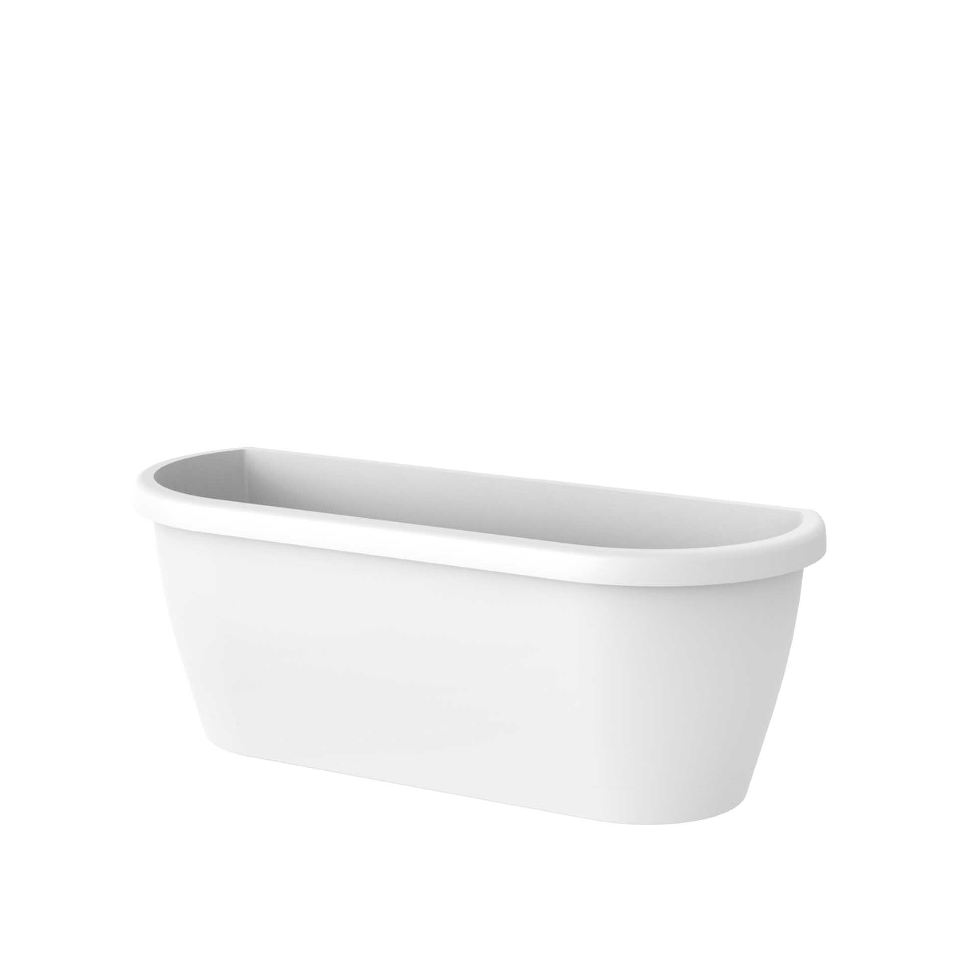 Floreira Algarve Parede 38.5X14.2X14.5cm 5L Branco