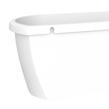 Floreira Algarve Parede 38.5X14.2X14.5cm 5L Branco