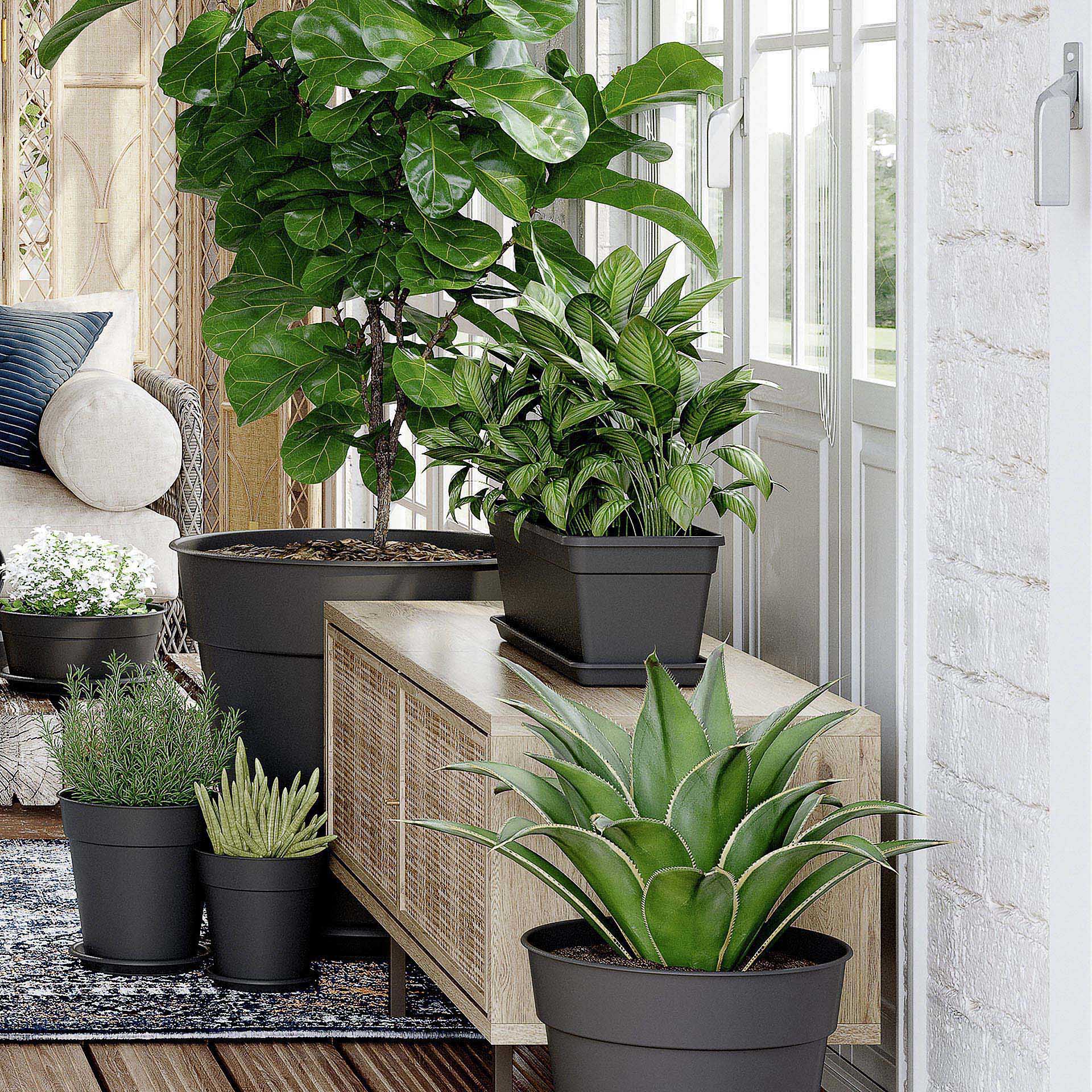 Floreira Madagascar Retangular