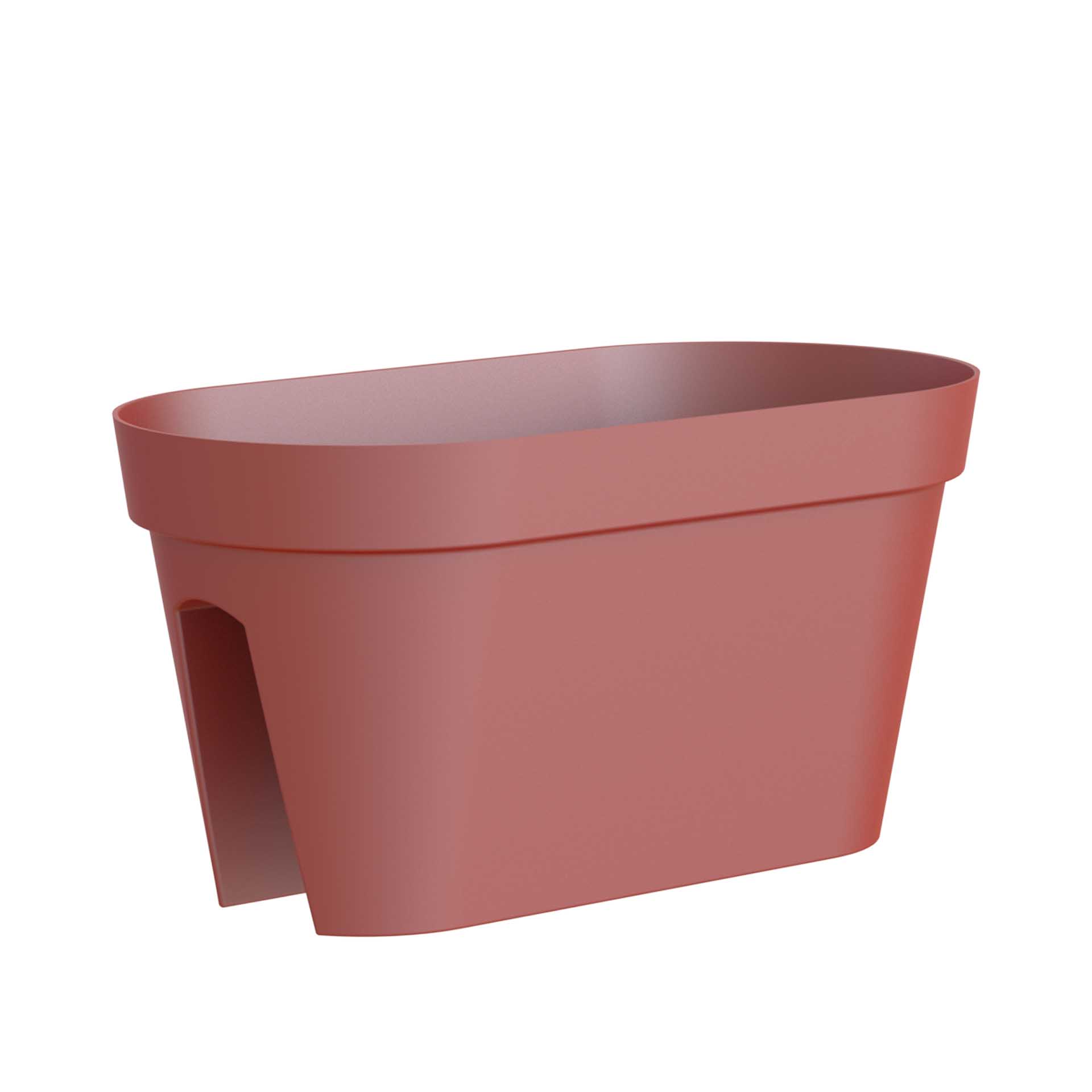 Floreira Capri Varanda 60X30X30cm 26.8L Vermelho Escuro