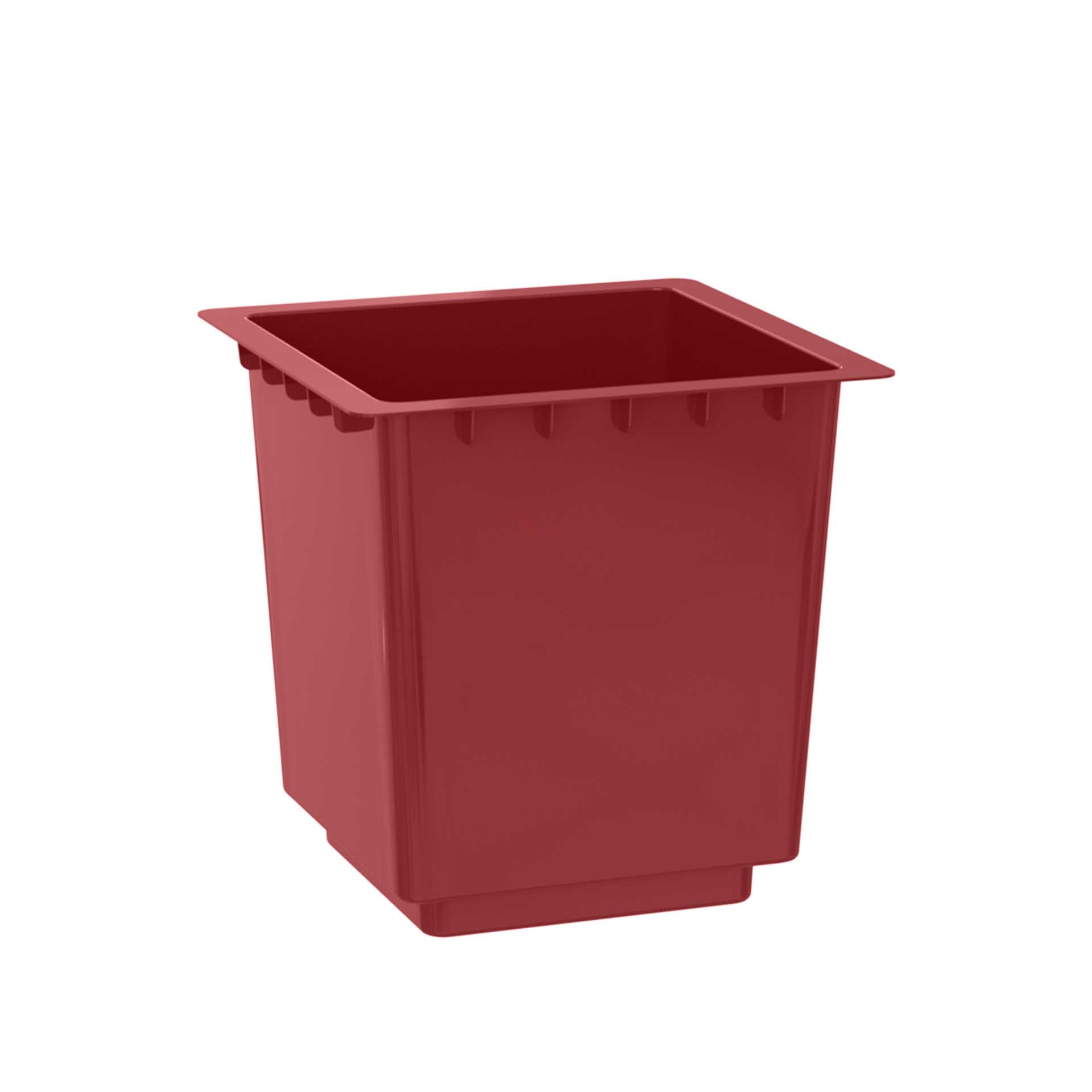 Interior Vaso Pisa 33X33X33cm 20L Vermelho Escuro