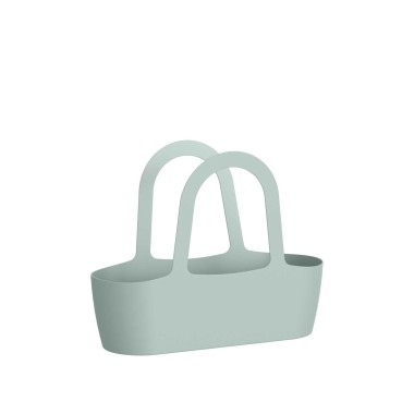 Floreira Bolsa Paris 43X16X34cm 7L Cinza Claro